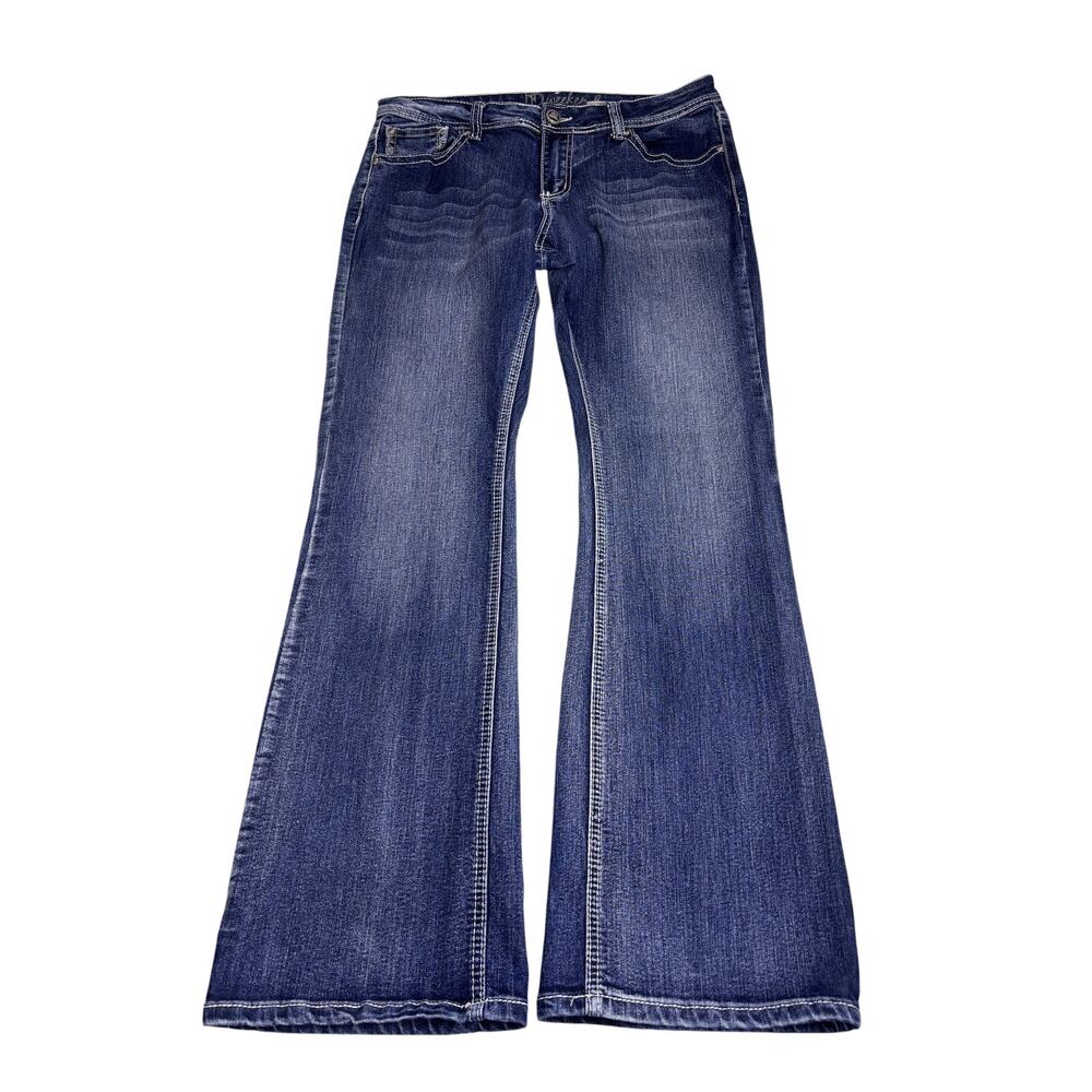 Y2K Weekend Flare Jeans Women’s Size 12 Dark Wash Low Rise Bootcut